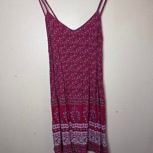 Paisley shift mini dress